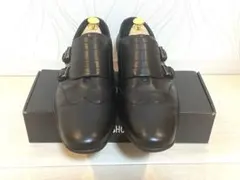 【極美品】a.testoni テストーニ　ダブルモンク　レザーシューズ