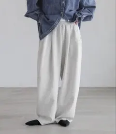 ローリーズファーム　カットイージーコクーンパンツ　グレー