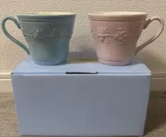 新品未使用　WEDGWOOD ペア マグカップ　完売カラー