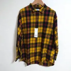 新品 チャオパニック メンテンセルビエラチェックシャツ オーバーサイズ