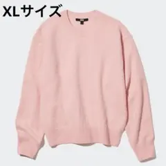 【最終値下げ】ユニクロ プレミアムラムクルーネックセーター XLサイズ ピンク