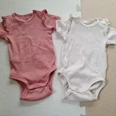 H&M 半袖ロンパース 2点　60サイズ　女の子