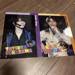 SnowMan　下敷き 2枚セット B5サイズ