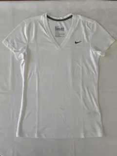 NIKE ナイキ DRI-FIT 白 Vネック Tシャツ 美品