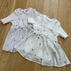 アプレレクール　キャミ　重ね着風　半袖シャツ　2点セット