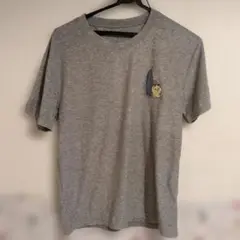 うさぎ　ちいかわ　GU　刺繍Tシャツ グレー