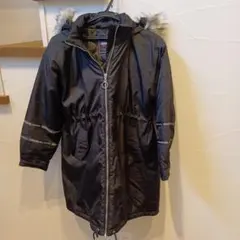 JENNI LOVE ブラックコート フード付き