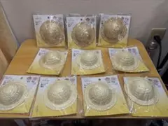 ヲタコレ ぬいぐるみ用麦わら帽子 10個セット （濃い色×3／薄い色×7）のサムネイル