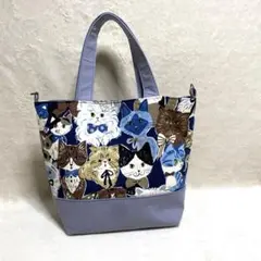 [ハンドメイド]猫柄トートバッグ
