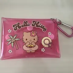 Hello Kitty クリアポーチ カラビナ付き