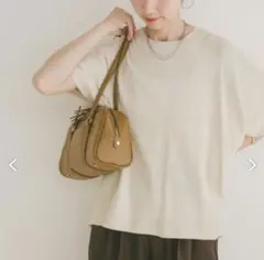 URBAN RESEARCH ITEMS ニットティシャツ　ベージュのサムネイル