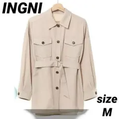 【USED】INGNI イング☆CPOジャケット共布リングベルト付　ベージュ　M