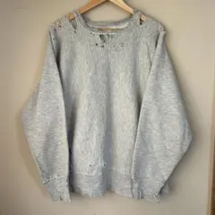 80's 雰囲気◎ USA製 チャンピオン　リバースウィーブ　霜降り　ステンシル