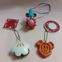 ディズニーリゾート　ミニフードチャームのキーホルダー &オーナメントキーチェーン