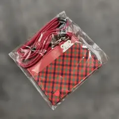 新品 未開封 廃盤品 ファミリア familiar ハンドルカバー 赤チェック