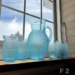 ヴィンテージ フェントン fenton ラッフルエッジ ウランガラス