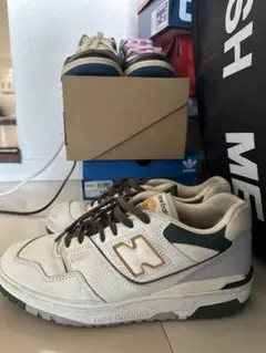 New Balance 550 ホワイト/グリーン