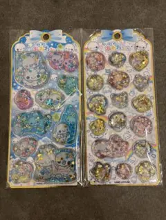 新品・正規品 あわわちゃん ウォーターインシール プチキャラ クローバー 2点