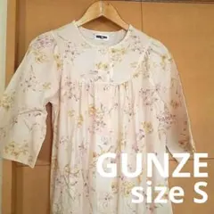GUNZEフロントボタンパジャマ ワンピース　ネグリジェ　マタニティパジャマ半袖のサムネイル
