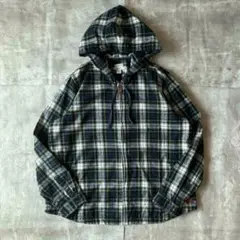 L.L.Bean フード付き チェックシャツ 古着 90s オーバーサイズ