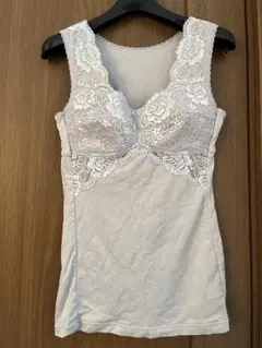 ☆ 未使用品 レース付き インナー タンクトップカップ付き ☆