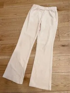 GU ヌクヌクニットコールフレアパンツ 150
