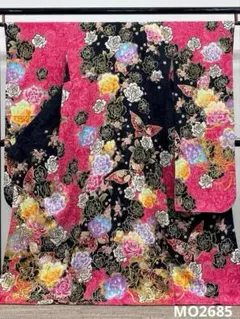 振袖 豪華 刺繍 銀通し 金彩 紋意匠 身丈169cm 撥水加工済 MO2685 