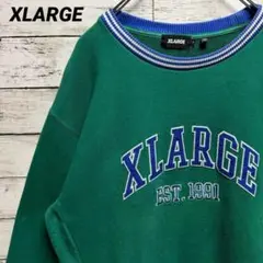 382a【きりたんぽ着用モデル】エクストララージ　刺繍ビッグロゴ　スウェット