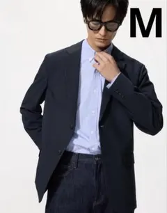 ユニクロ　感動ジャケット　ネイビー　M UNIQLO