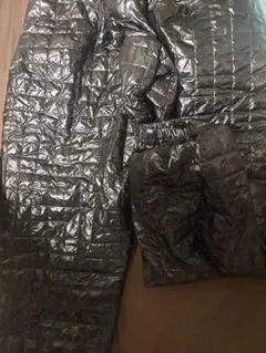 イクミキルティングパンツ黒