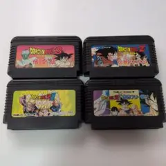 【中古】ファミコンソフト　ドラゴンボールシリーズソフト4本セット