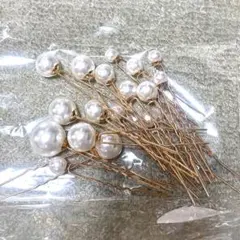 パール付きヘアピン 18本セット
