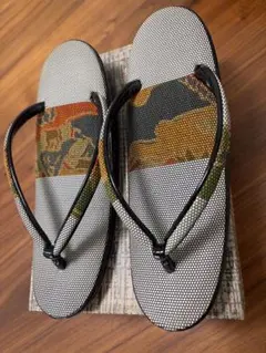 草履 柄入り 和装 着物 おしゃれ草履 23cm