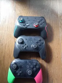 【ジャンク品】Switch プロコン 3個セット 純正2点＋社外1点
