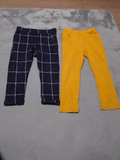 kladskap110cm チェック柄と黄色いパンツ