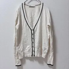 1点もの★ZARA 【S】　アイボリー Vネック　カーディガン　通勤　シンプル