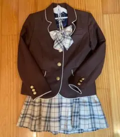 卒服　PINK LATTE ブラウン ブレザー・スカートセット S