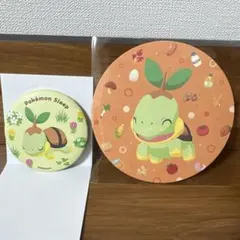 ポケモンスリープ　ナエトル　コースタ　缶バッジのサムネイル