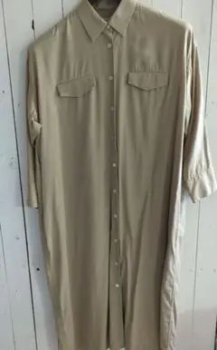 IÉNA ベージュ シャツワンピース 長袖