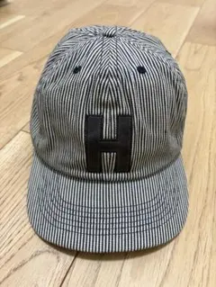 HUF ヒッコリーストライプ キャップ Hロゴ