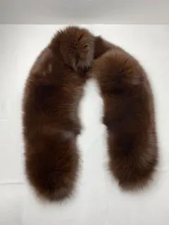 【美品】ファーショール ブラウン 成人式 振袖 前撮り 着物 つけ襟 卒業式