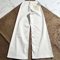 新品タグ付 2024AW✨SURT MANNISH BAGGY フレアデニム 白