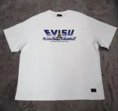 EVISU Tシャツ カモメ 龍 竜 白 エビス エヴィス 短丈 ワンポイント 