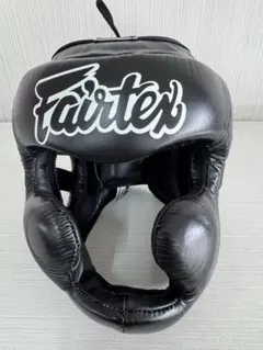 Fairtex ヘッドギア ブラック 本革製のサムネイル