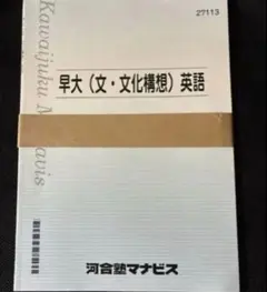 河合塾マナビス　早大現代文&早大英語（文・文化構想）