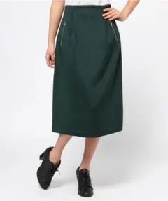 ROSE BUD ローズバッド/ツータック ストレッチ ロングスカートセミフレアのサムネイル