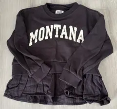 オーシャンアンドグラウンド　O&G MONTANAプリント トレーナー 110