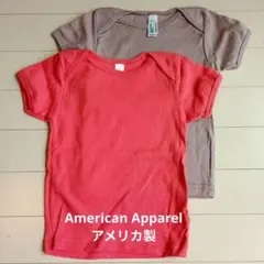 American Apparel ベビーTシャツ2枚セット 18-24Mアメアパのサムネイル