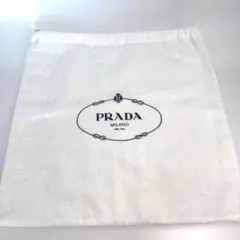 PRADA プラダ 巾着袋 ポーチ 袋 2枚セット ロゴ 白 B4712 - メルカリ