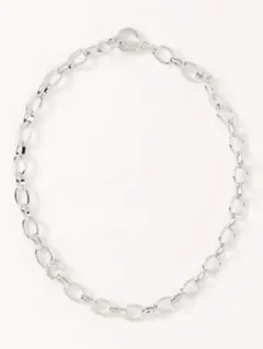 Qualite カリテ シルバー系 ケーブルチェーンネックレス